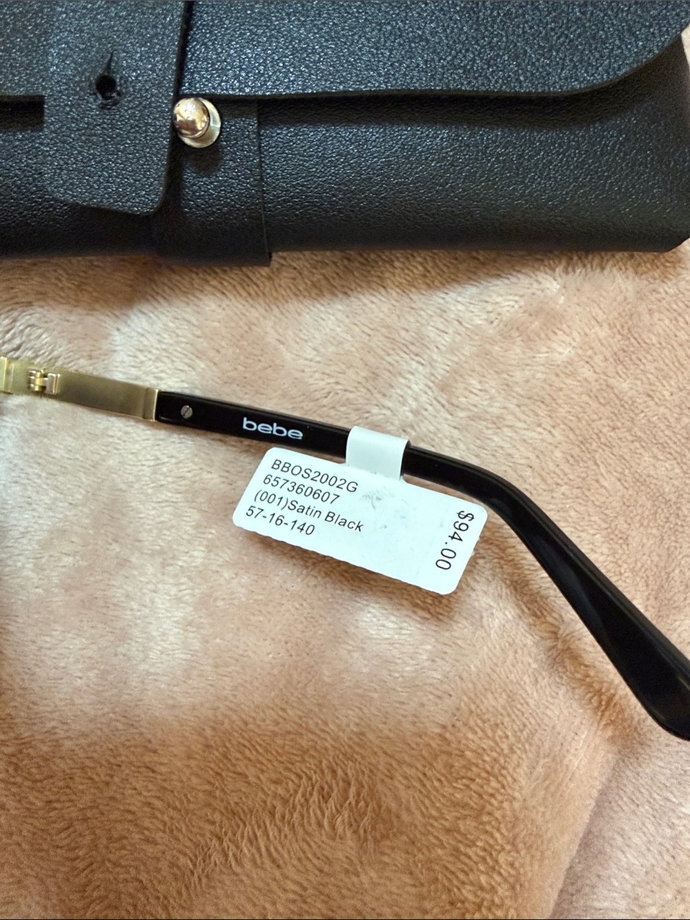 bebe Black Sunglasses with Dark Purple Gradient Lenses - Picture 2 of 6